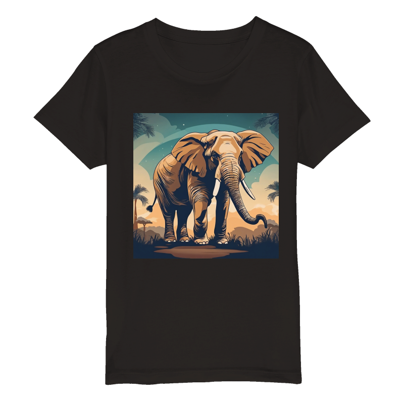 Elephant Organic Kids Crewneck T-shirt