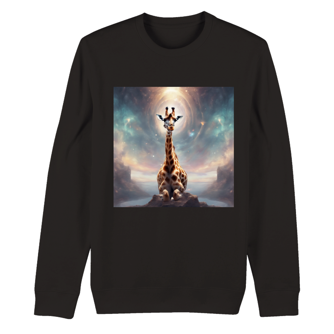 Meditating Giraffe Crewneck Sweatshirt