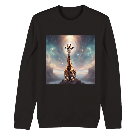 Meditating Giraffe Crewneck Sweatshirt