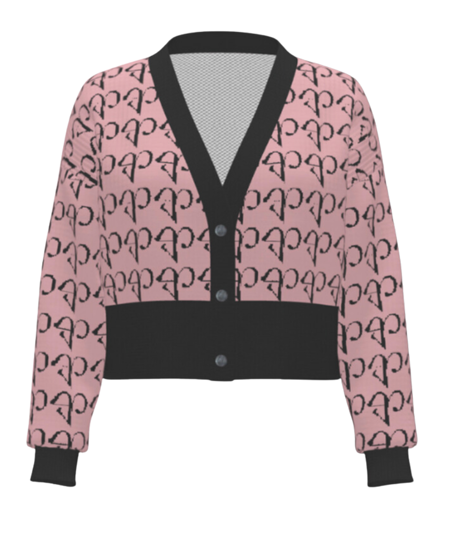 Cotton cardigan with GG intarsia