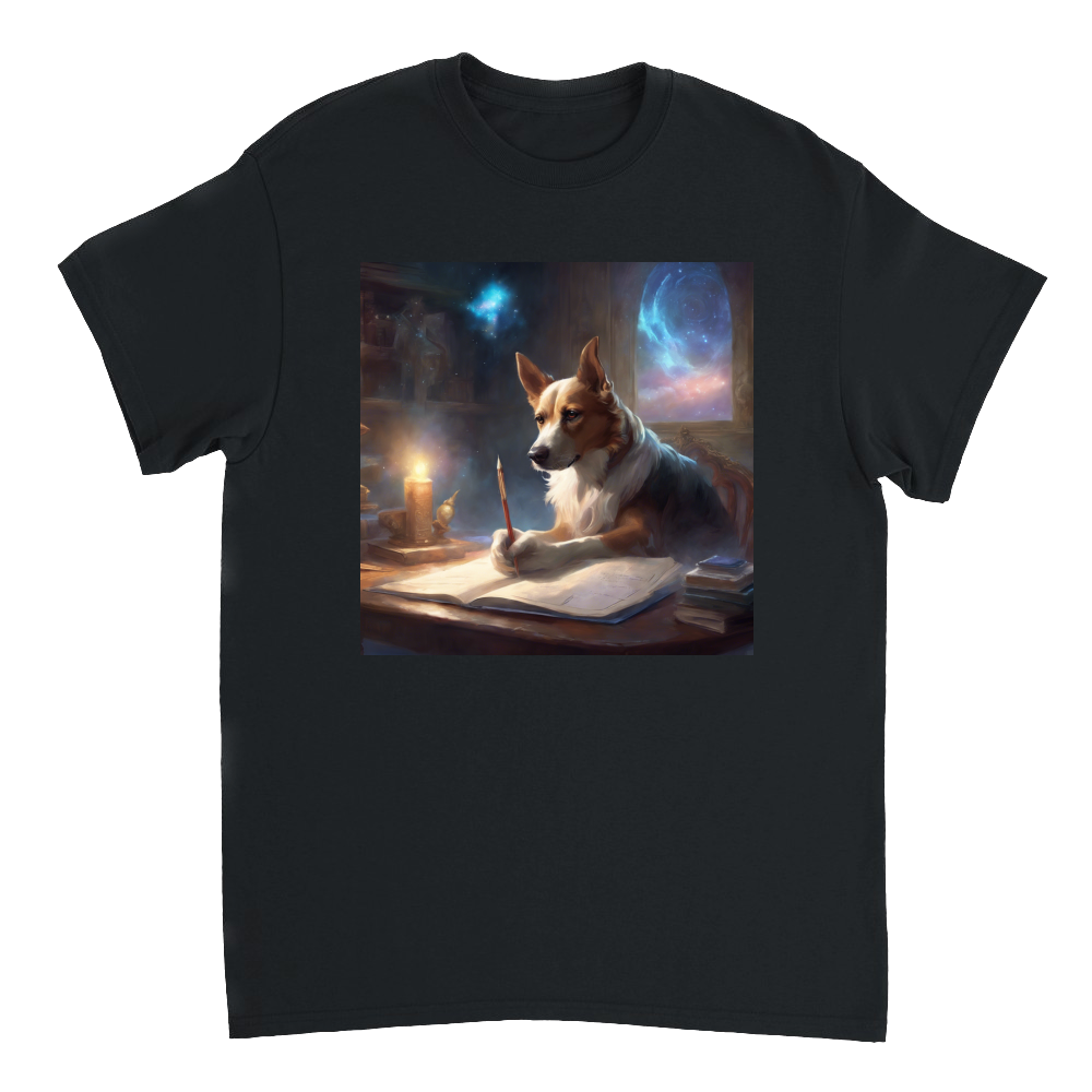 Plane T-Shirt Dog at work