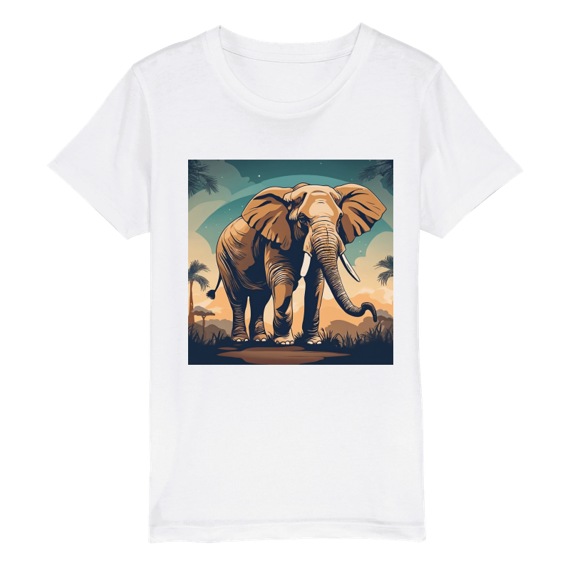 Elephant Organic Kids Crewneck T-shirt