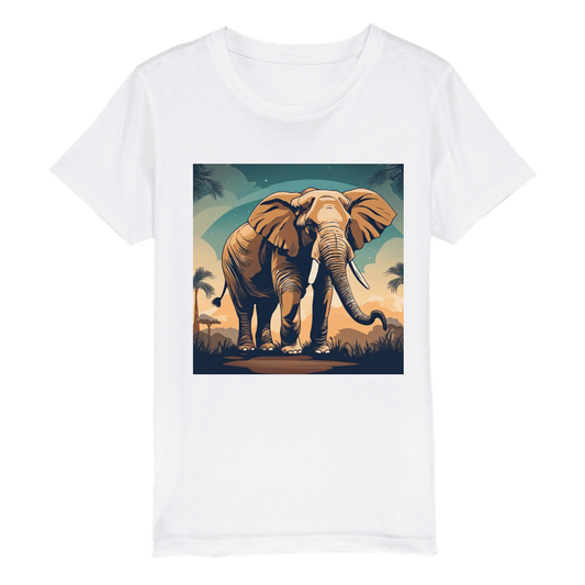 Elephant Organic Kids Crewneck T-shirt