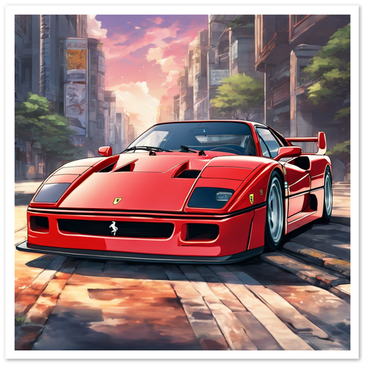 Dennis' ferrari Poster